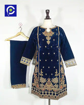 velvet dress 14.2 Navy Blue